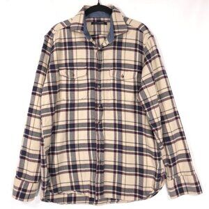 Hammer Made Men's‎ Flannel Shirt Plaid AW22 Cotton No Size Tag LARGE
